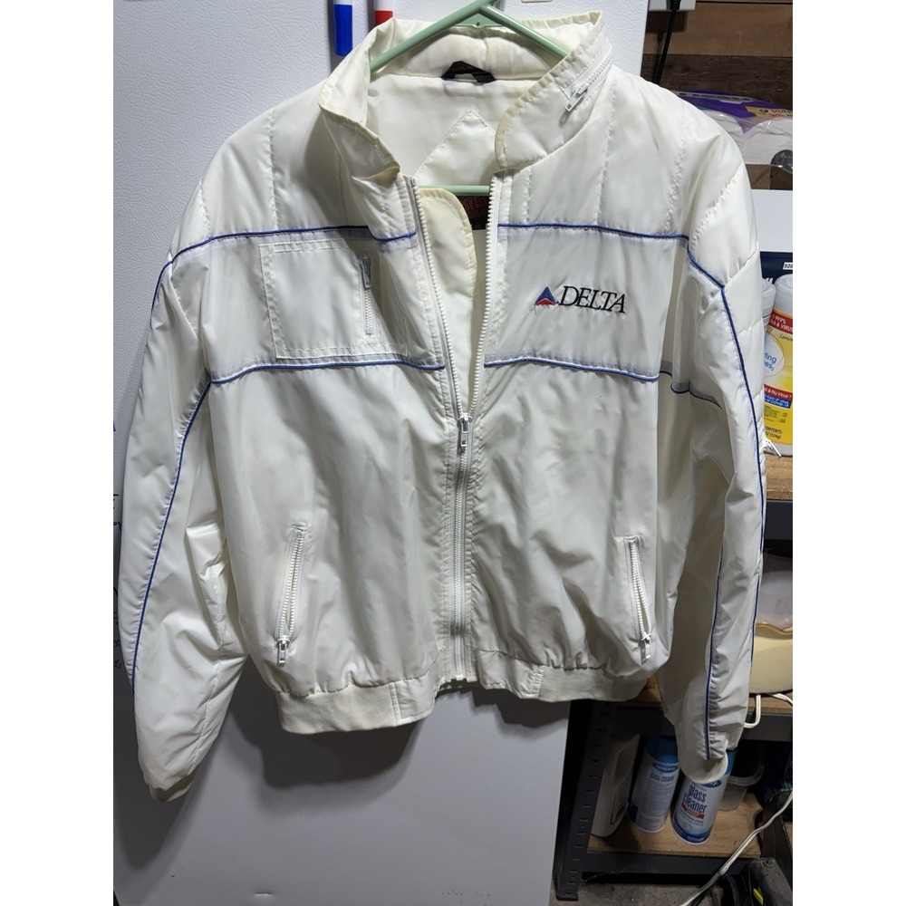Vintage Delta‎ Airlines Jacket Upstream Windbreaker XL